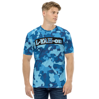 T-shirt camouflage bleu L-YAH-on