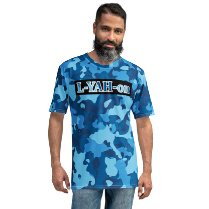T-shirt camouflage bleu L-YAH-on