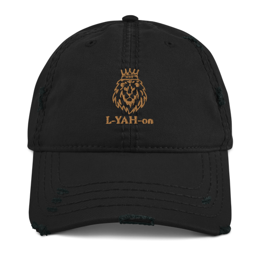 Distressed L-YAH-on Dad Hat